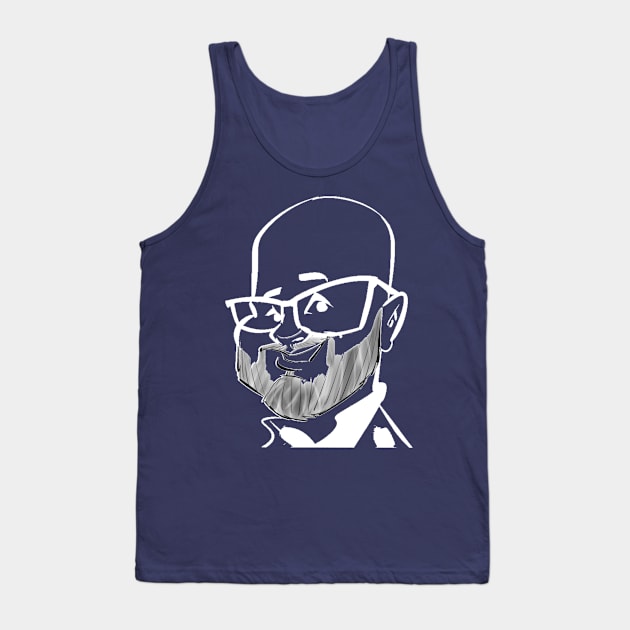 Cartoon Nery b/w Tank Top by GeekBro Podcast Network